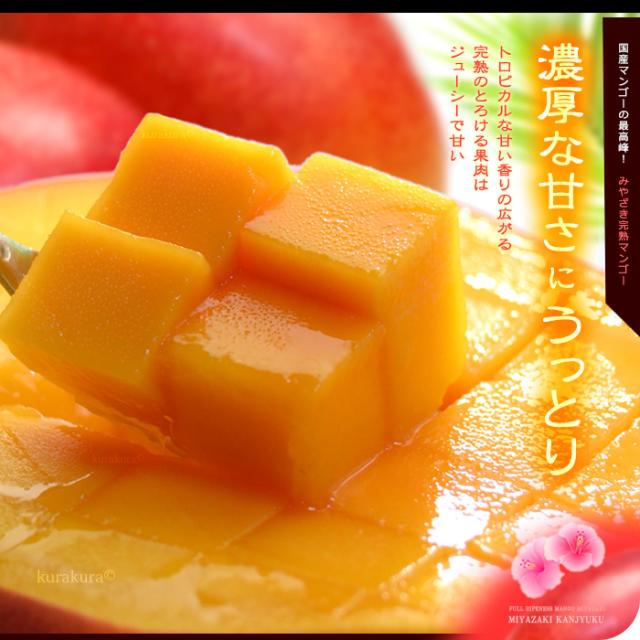 みやざき完熟マンゴー花咲きカット濃厚甘味