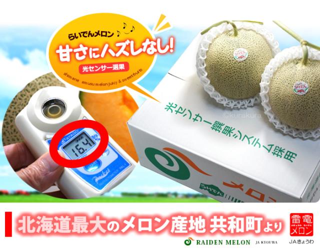 らいでんメロン光センサー選果システム採用
