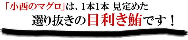 選り抜きの目利きマグロです