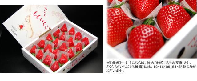 さくらももいちご（化粧箱入り）お届けイメージ