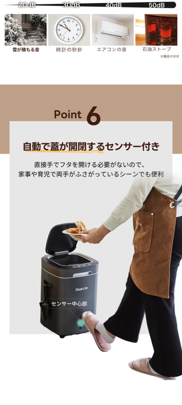 Reencle Prime 家庭用 生ごみ処理機 ハイブリッド式 生ゴミ処理 Reencle Prime 家庭用 生ごみ処理機 ハイブリッド式 生ゴミ処理
