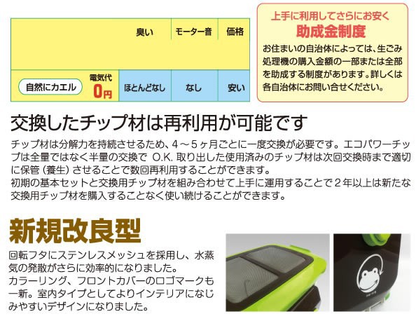 直送品 自然にカエルS 基本セット SKS-101型 生ごみ処理機 家庭用 生