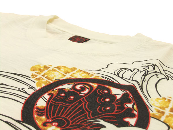 クロップドヘッズ Tシャツ 波家紋 cropped heads 和柄tee 911-56