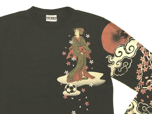 インフィニティ 長袖Tシャツ 舞妓サッカー 和柄ロンtee MG-237
