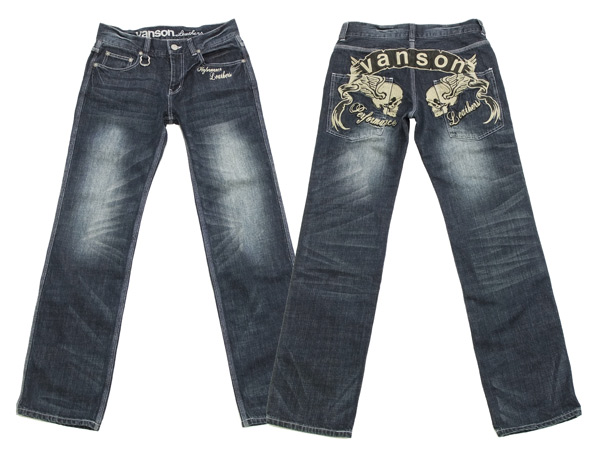 Vanson Leathers バンソン デニムパンツ ジーンズ 刺繍 W30