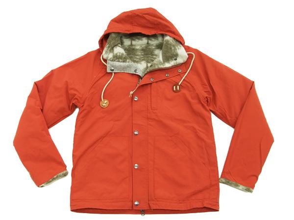 ジムマスター マウンテンパーカージャケット ナイロン×ボアフリースリバーシブル メンズ gym master G921561 #34 橙×茶 新品 ジムマスター マウンテンパーカージャケット ナイロン×ボアフリース