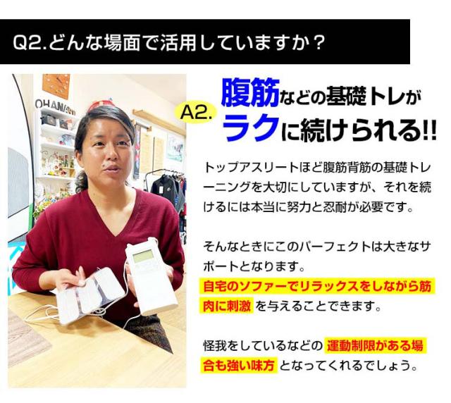 Ems パーフェクト4000 干渉波 Emsマシン 送料無料 腹筋 トレーニング 方法 芯まで鍛える 運動 定価 コア