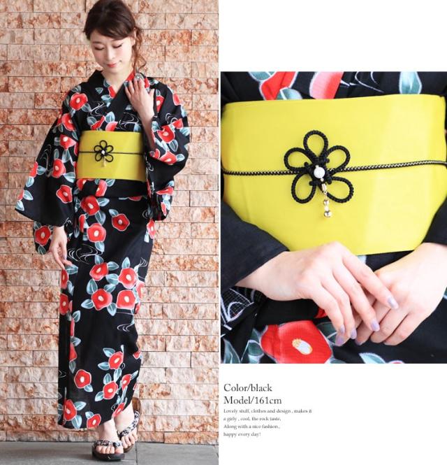 フラワーモチーフ帯飾り紐