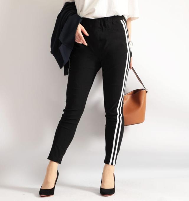 ハイパーストレッチサイドラインレギンスパンツ