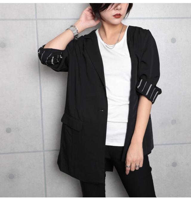 カットボール×チェーン2連ネックレス