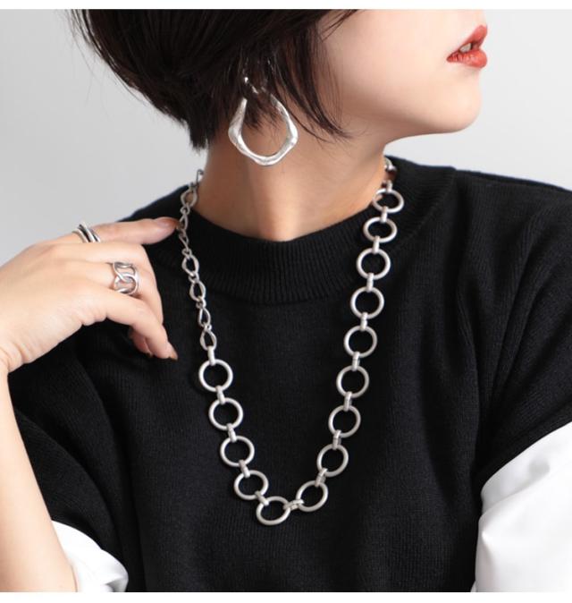 リングチェーンネックレス
