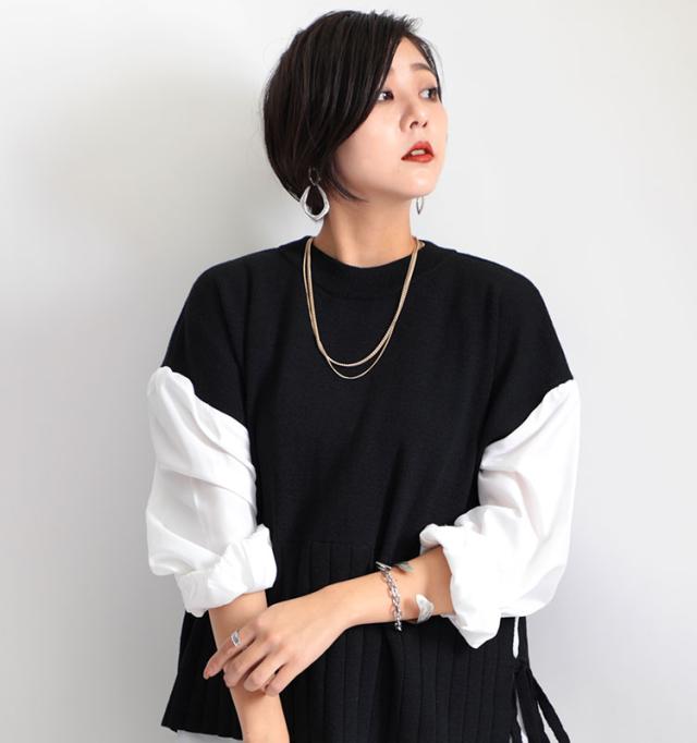 2連チェーンネックレス