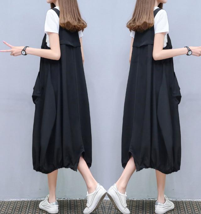 Tシャツセットサロペットワンピース