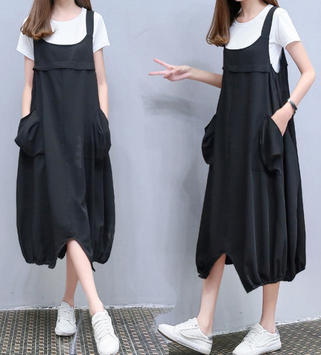 Tシャツセットサロペットワンピース