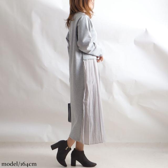 前後2wayプリーツワンピース