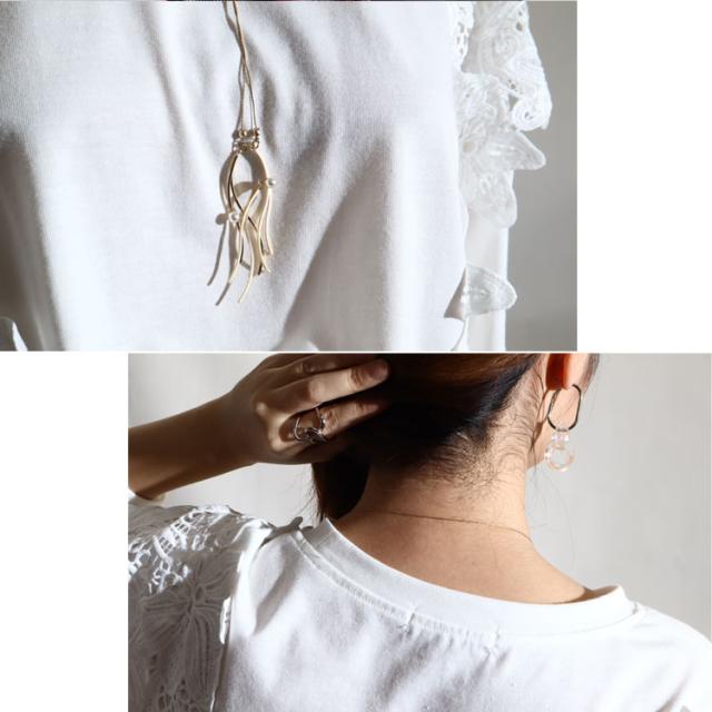 スライドチェーンモチーフネックレス