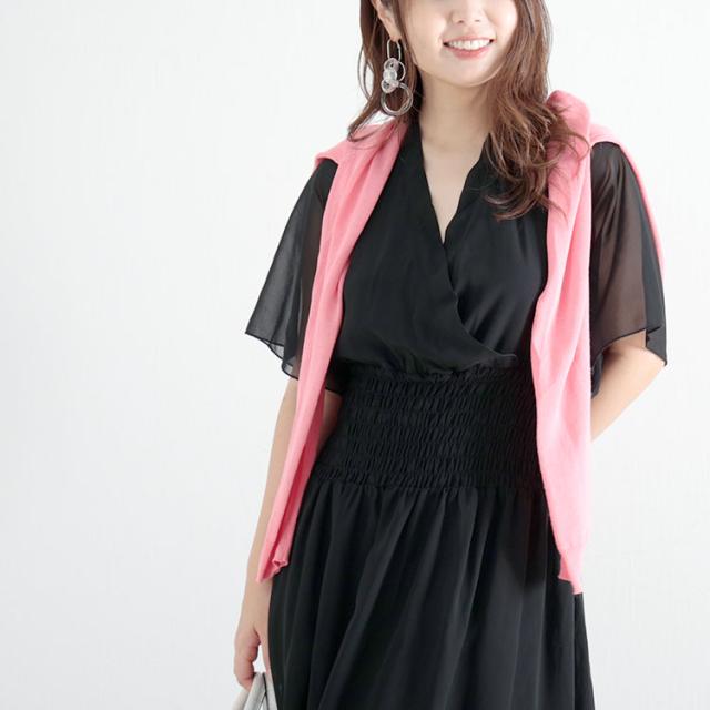 バックリボンカシュクールワンピース