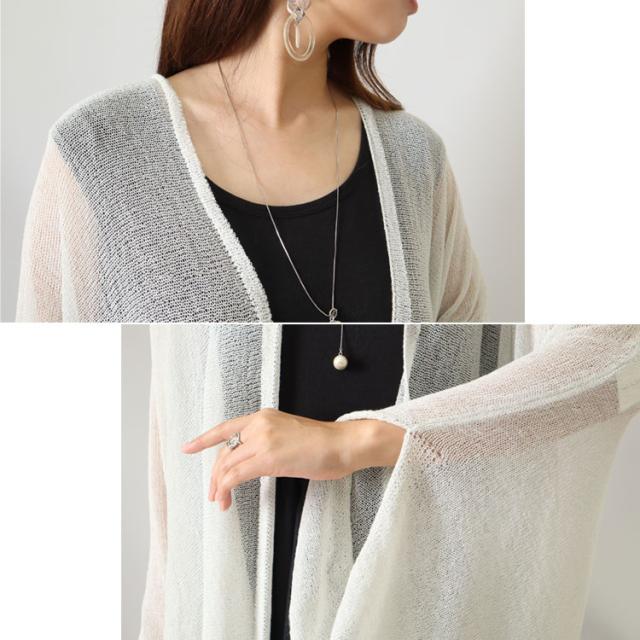 ストール風ロングカーディガン