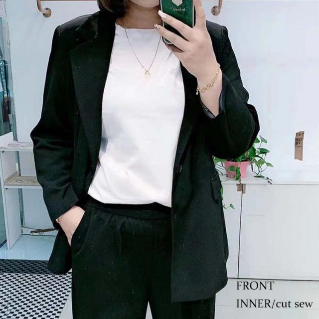 一つボタンテーラーカラージャケット