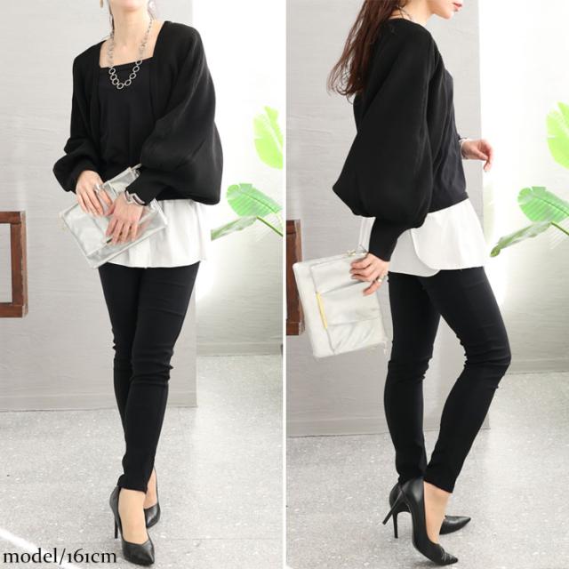 スポンジニットボレロカーディガン