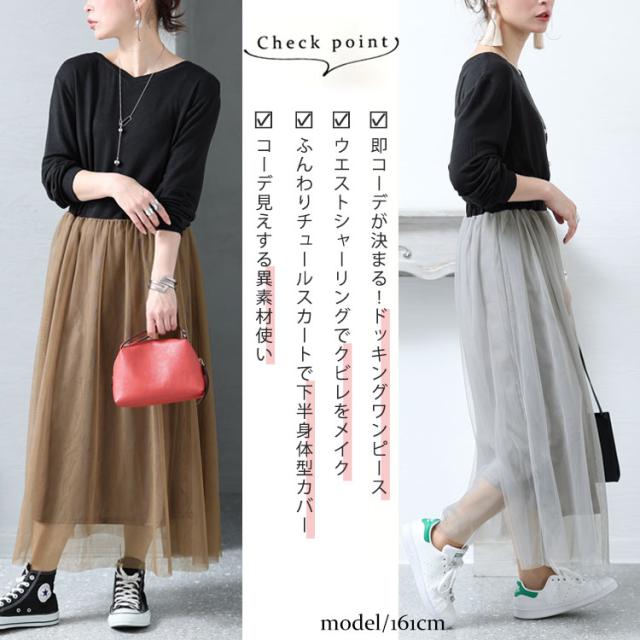 チュールドッキングワンピース