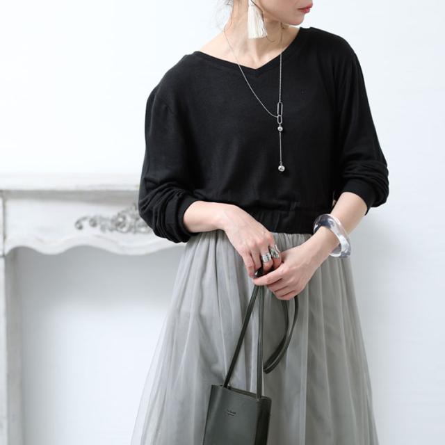 チュールドッキングワンピース