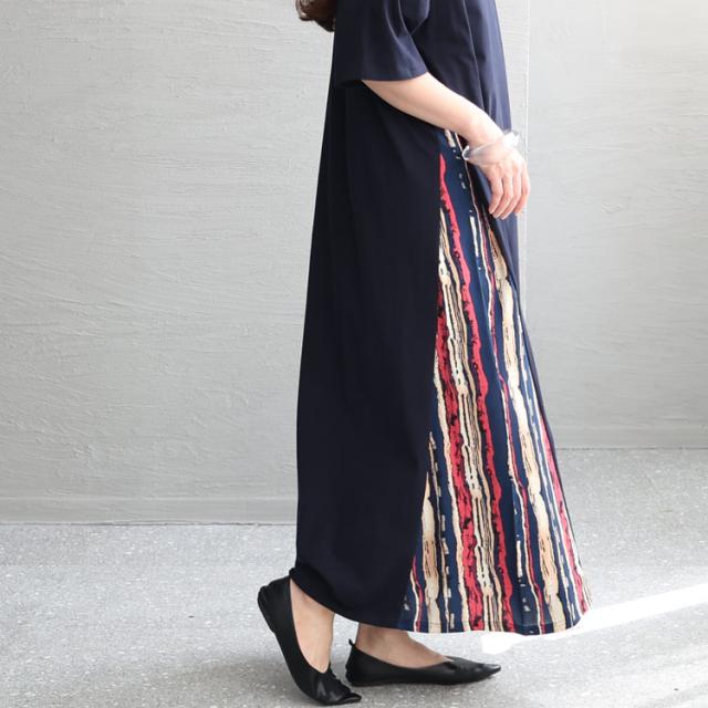 接触冷感脇切替ワンピース