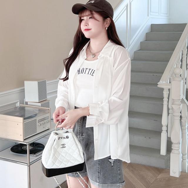 シアーオーバーサイズシャツ