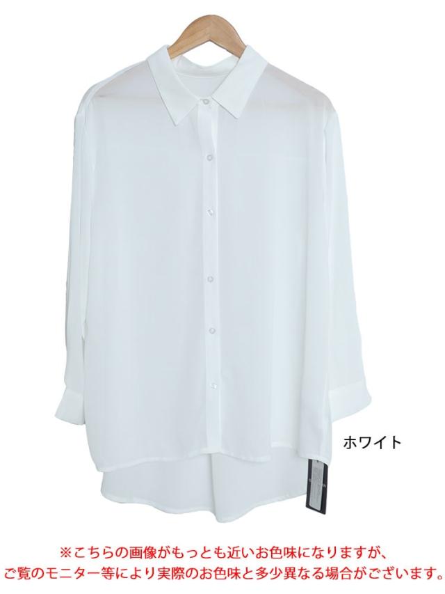 シアーオーバーサイズシャツ