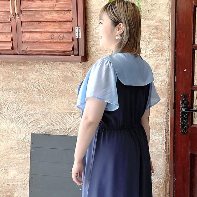 セーラーカラーワンピース