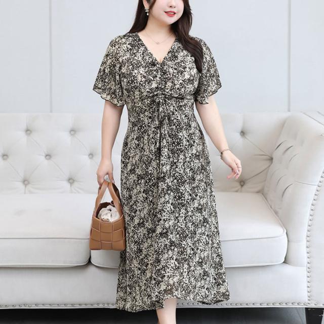 フレアスリーブシャーリングワンピース