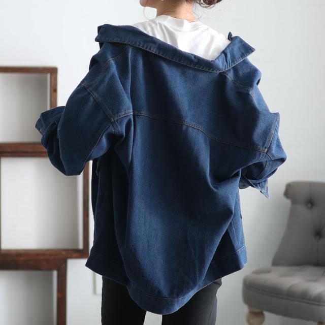 オーバサイズデニムブルゾン