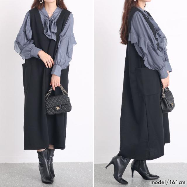 ボウタイオーガンジーブラウス