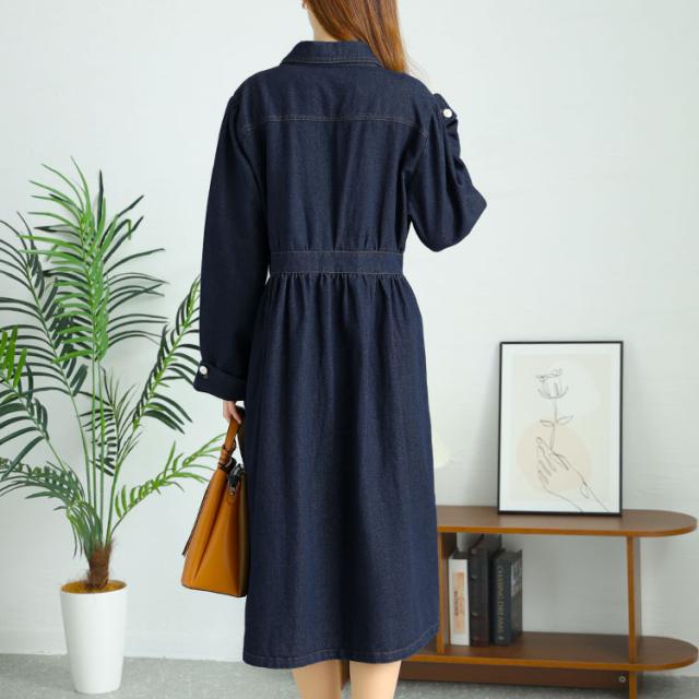 デニムフレアワンピース