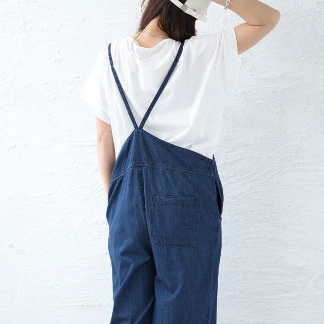 デニムキャミオールインワン
