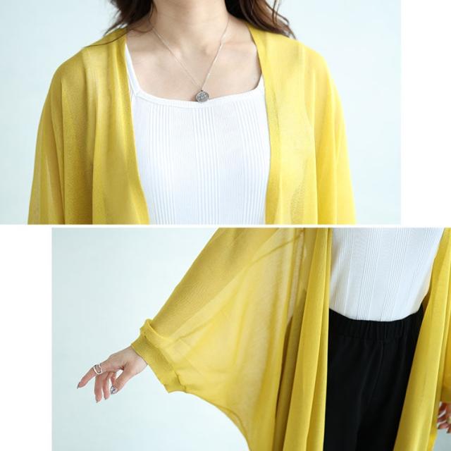 シアーニットドルマンカーディガン