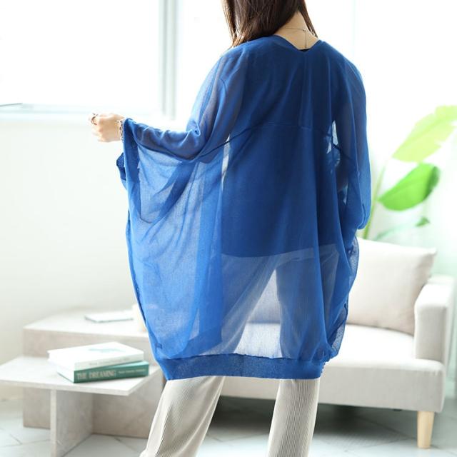 シアーニットドルマンカーディガン