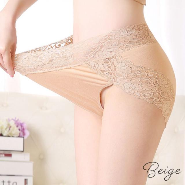 ストレッチ花柄レースショーツ