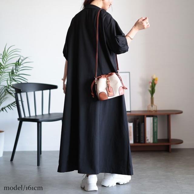 バルーンスリーブスキッパーシャツワンピース