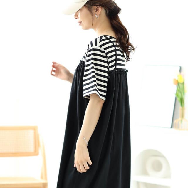 Tシャツドッキングキャミワンピース