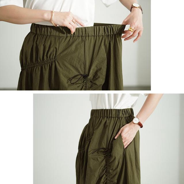 アシメドロストギャザースカート