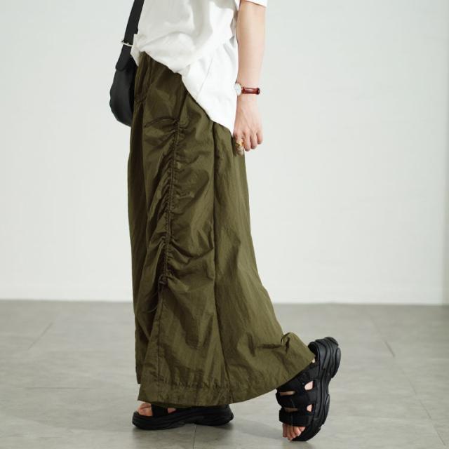 アシメドロストギャザースカート