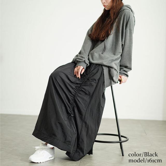 アシメドロストギャザースカート