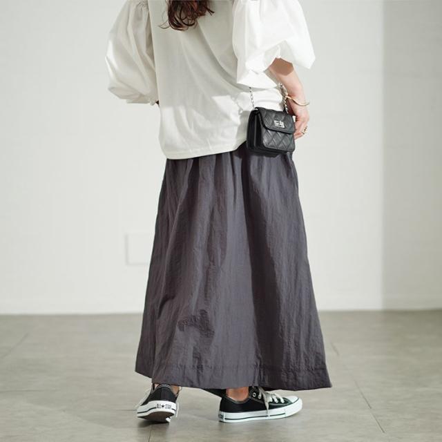 アシメドロストギャザースカート