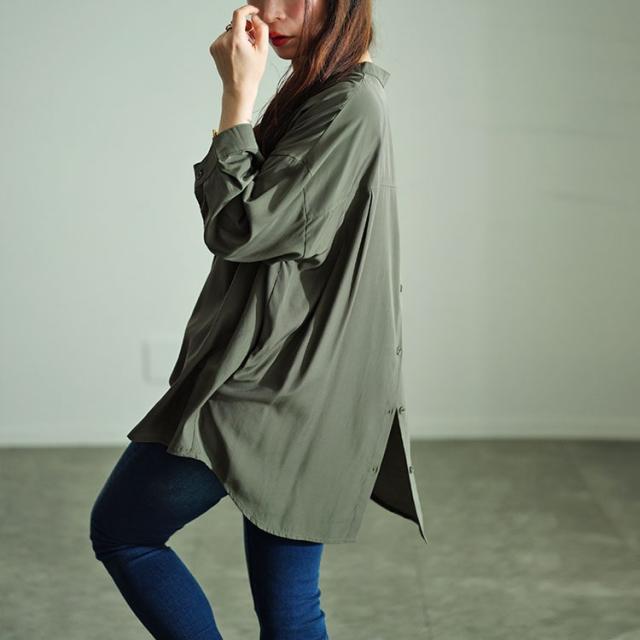 前後ボタンスキッパーシャツ