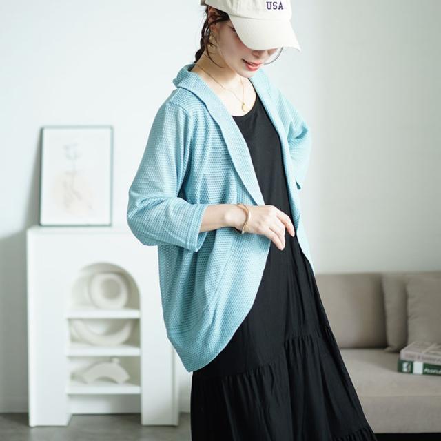 透かし編みボレロ&ティアードワンピースセット