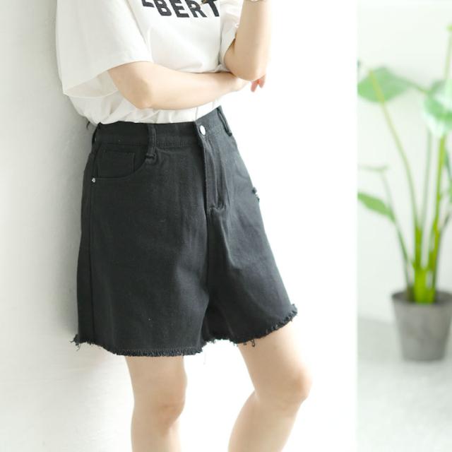 カットオフデニムショートパンツ