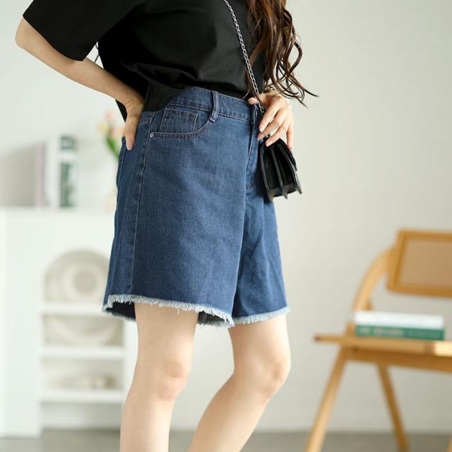 カットオフデニムショートパンツ
