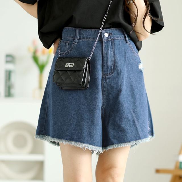 カットオフデニムショートパンツ