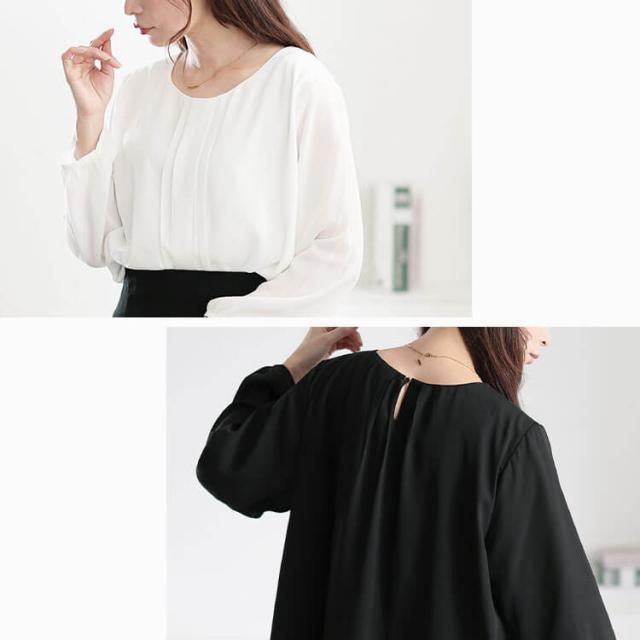 ボックスタックジョーゼットブラウス